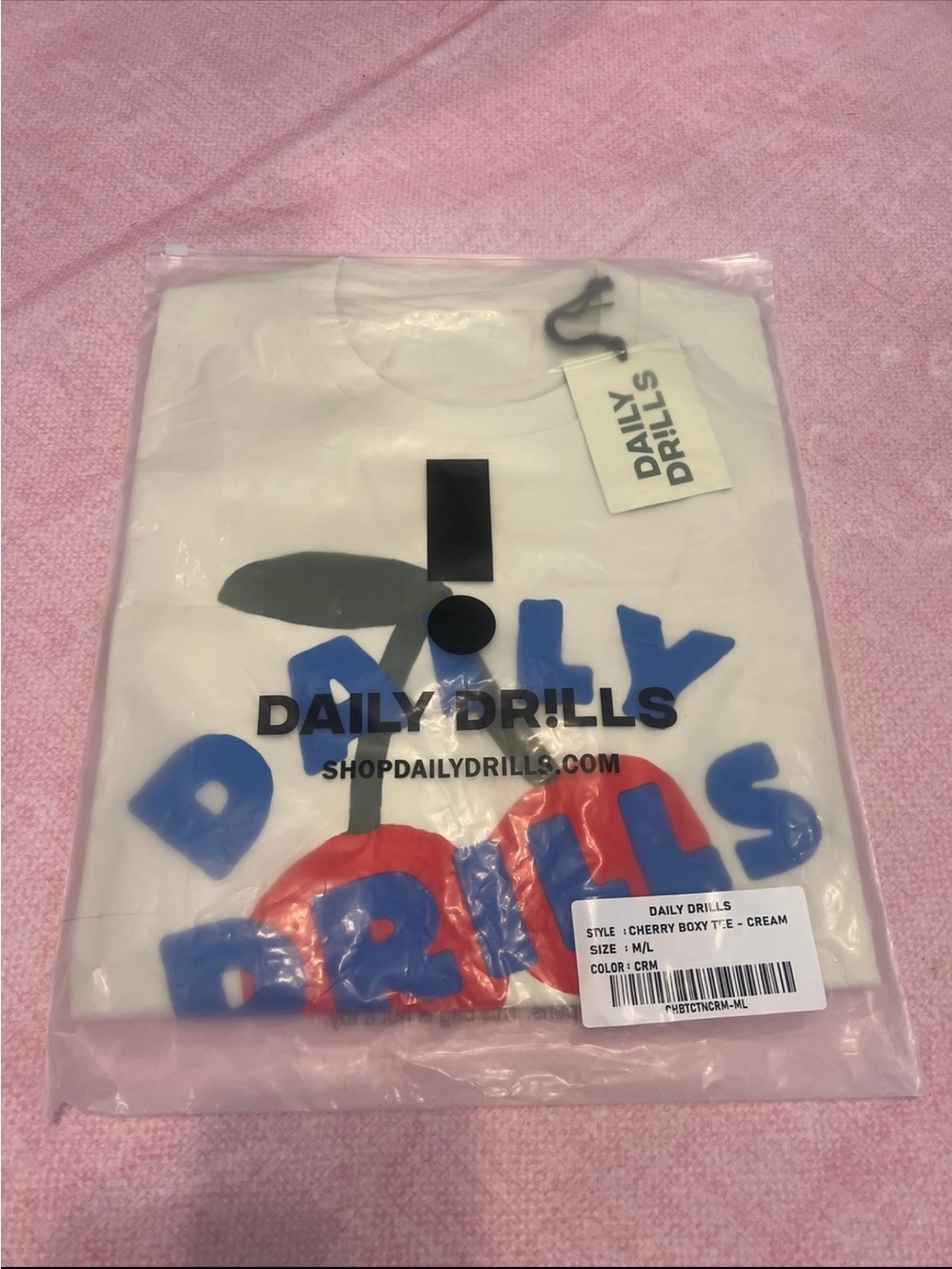 Daily Drills Cherry Boxy TShirt in M/L